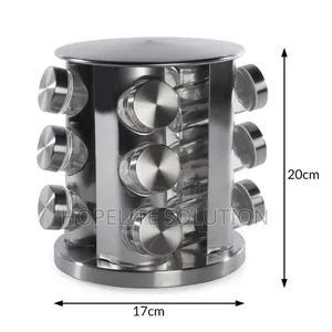 12jar Rotating Carousel Spice Rack