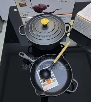 3 PC Pre-Seasoned Raw (Un-Enameled) Cast Iron Set