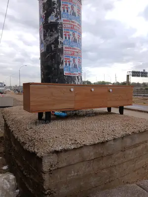 Modern Wooden TV Stand With 3 Drawers