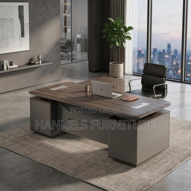Executive L Shaped Desk for a Professional Workspace - thumbnail 2