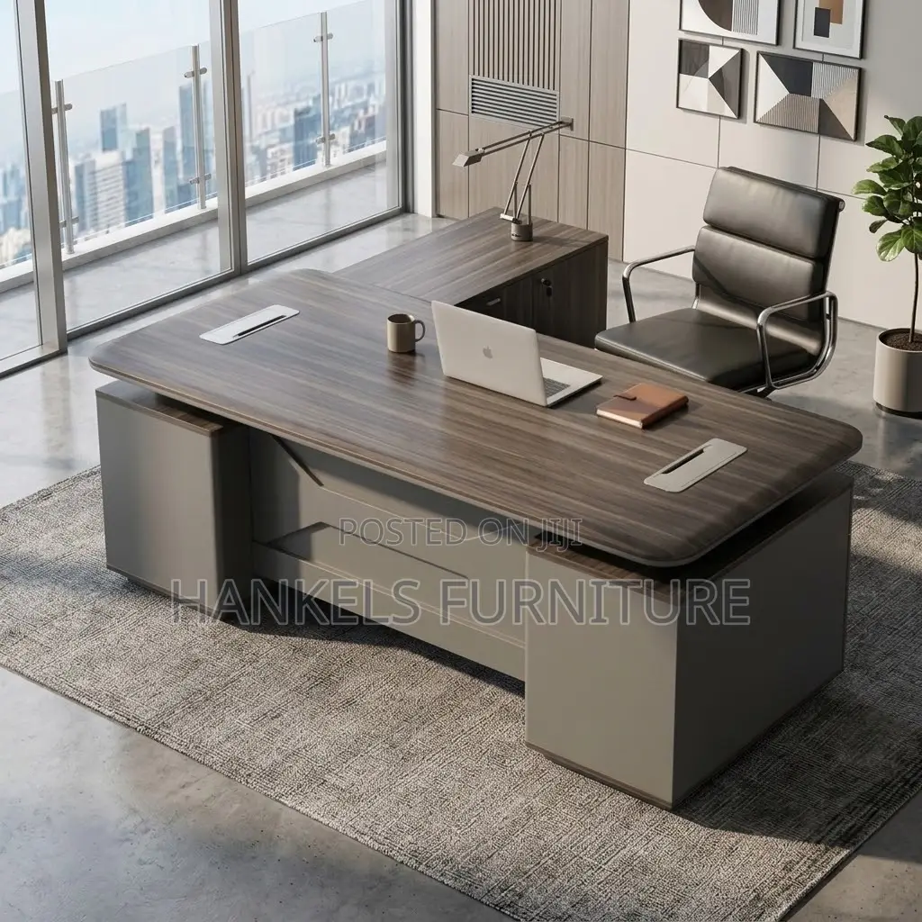 Executive L Shaped Desk for a Professional Workspace