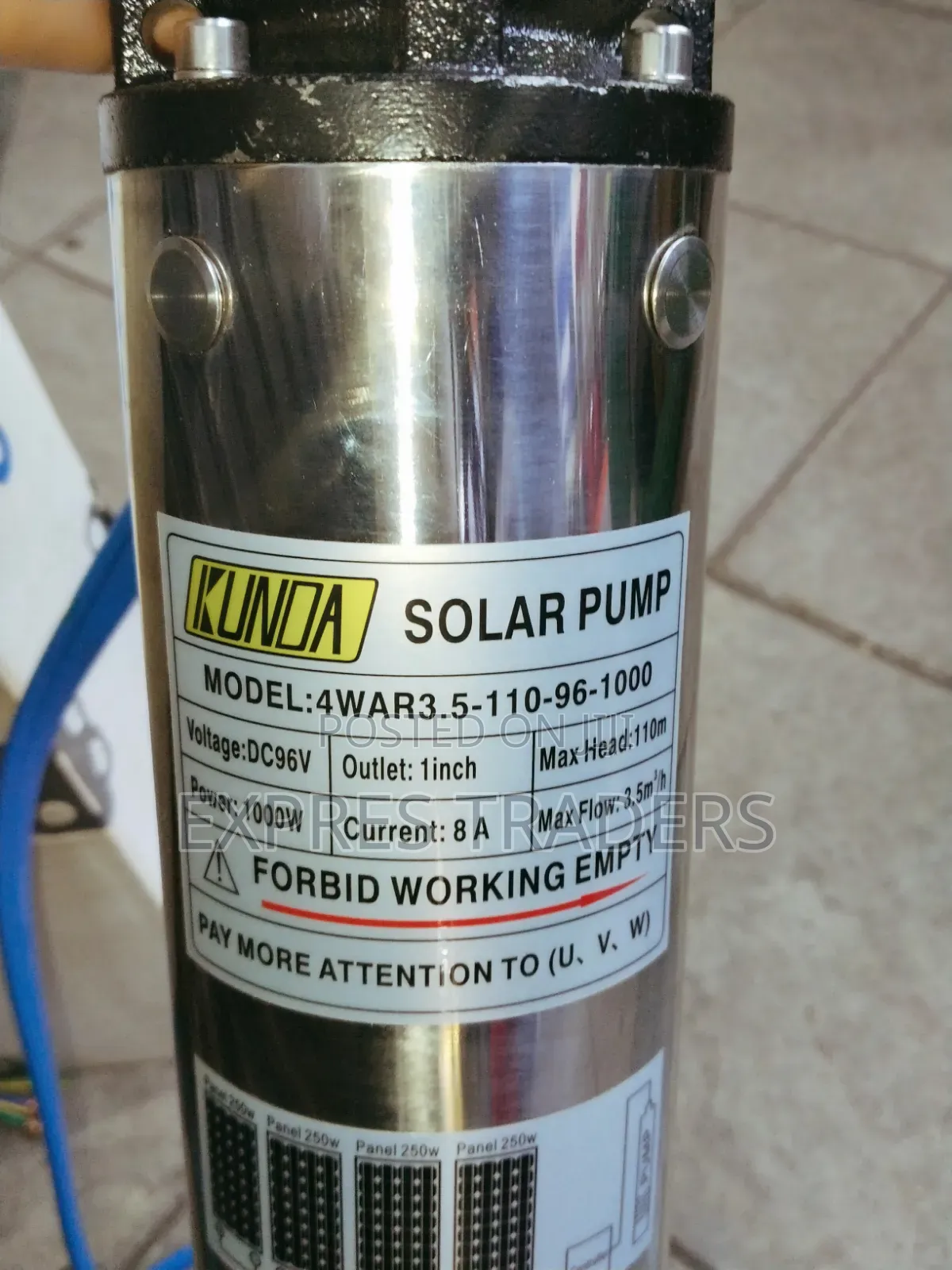 110 M Height DC Submersible Water Pump