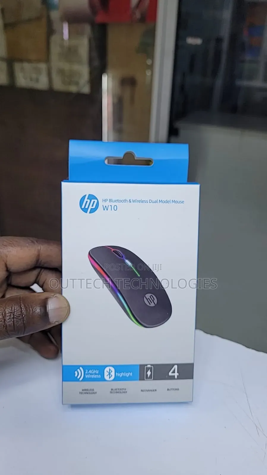 Wireless Rechargeable Mouse With Bluetooth
