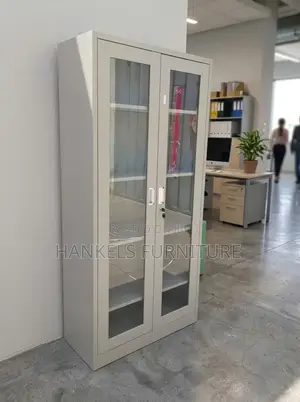 Full Glass Office Cabinet for Modern Office Storage