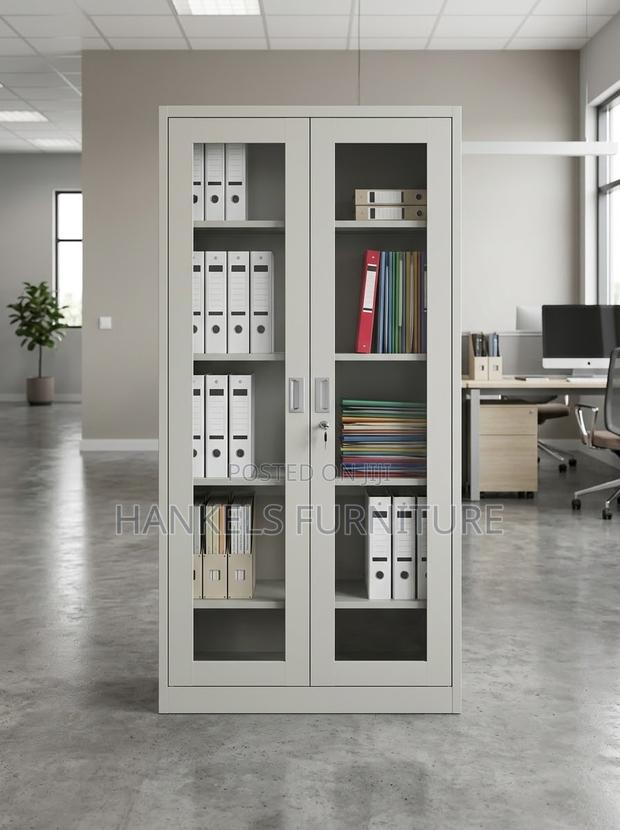 Full Glass Office Cabinet for Modern Office Storage - thumbnail 2