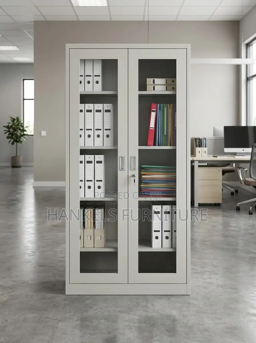 Full Glass Office Cabinet for Modern Office Storage