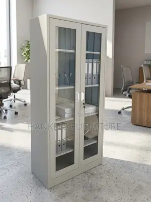 Full Glass Office Cabinet for Modern Office Storage