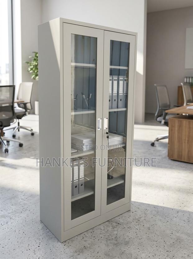 Full Glass Office Cabinet for Modern Office Storage - thumbnail 3