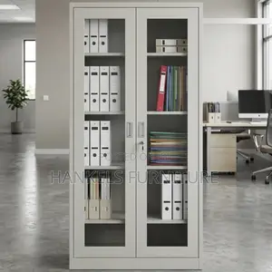 Full Glass Office Cabinet for Modern Office Storage