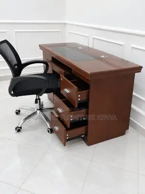 Mahogany Desk and Mesh