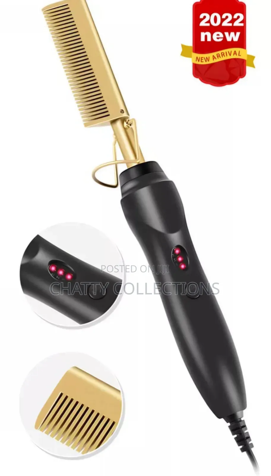Heat Adjustable Electric Hot Comb
