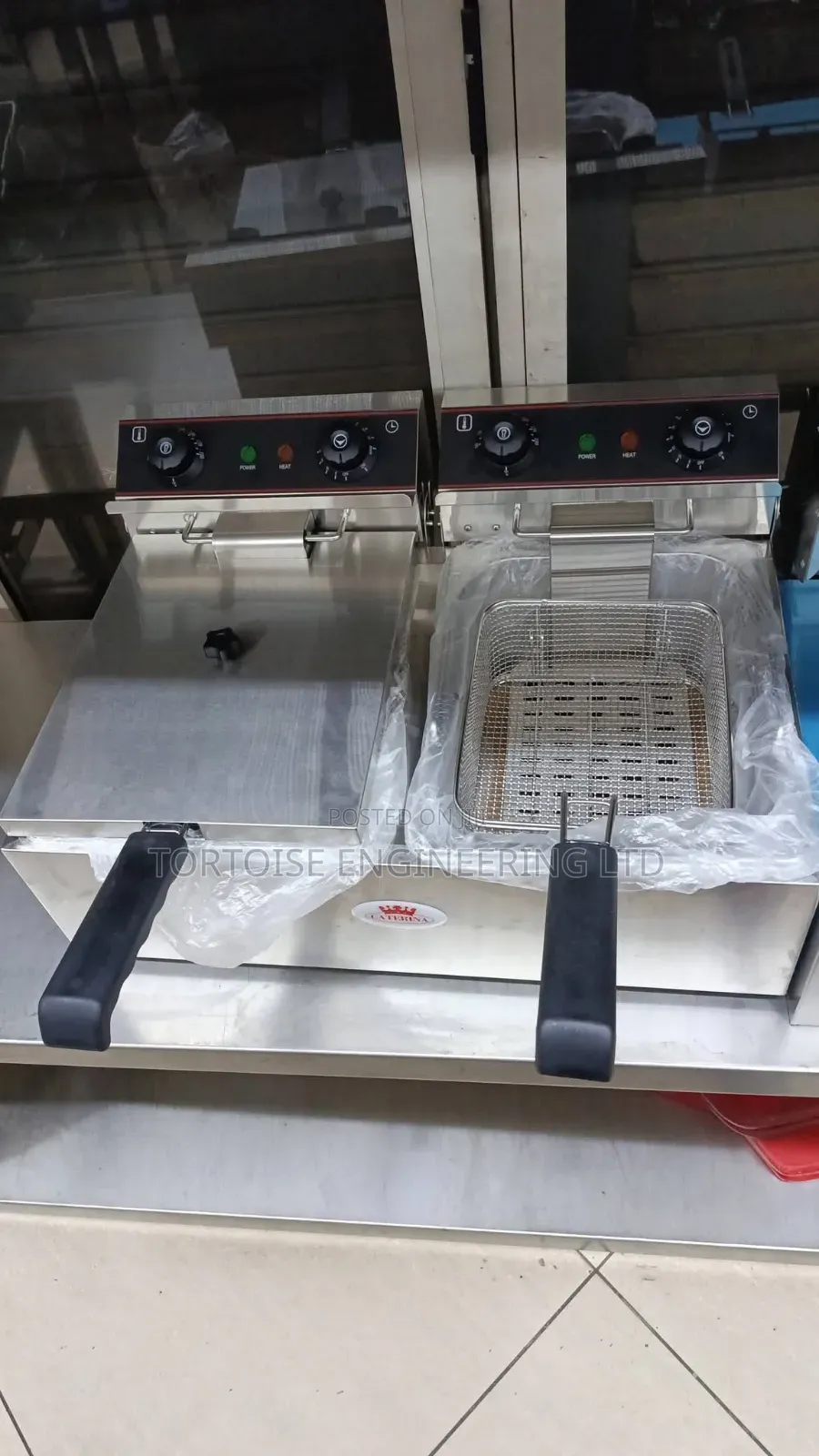 Caterina.Double Deep Fryer Capacity 10l by 10l