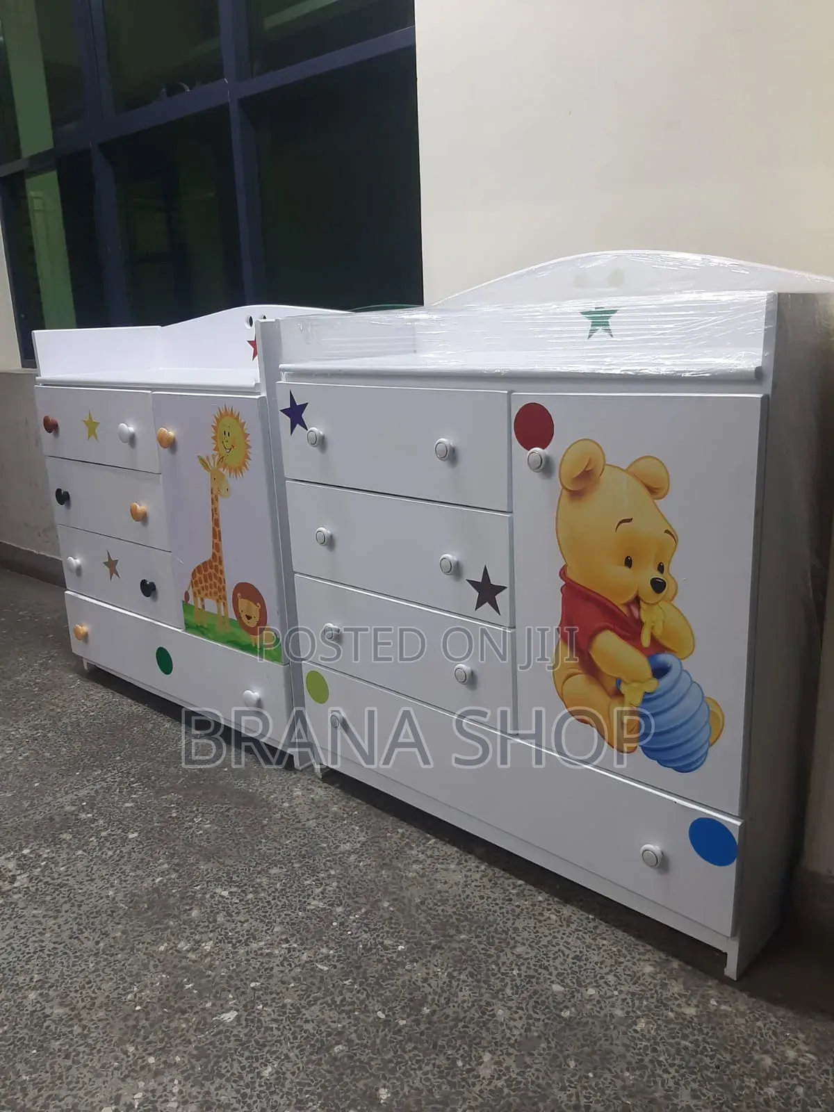 **4x4 Ft Cartoon-Themed Kids Chest of Drawers **