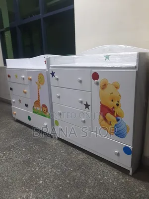 **4x4 Ft Cartoon-Themed Kids Chest of Drawers **
