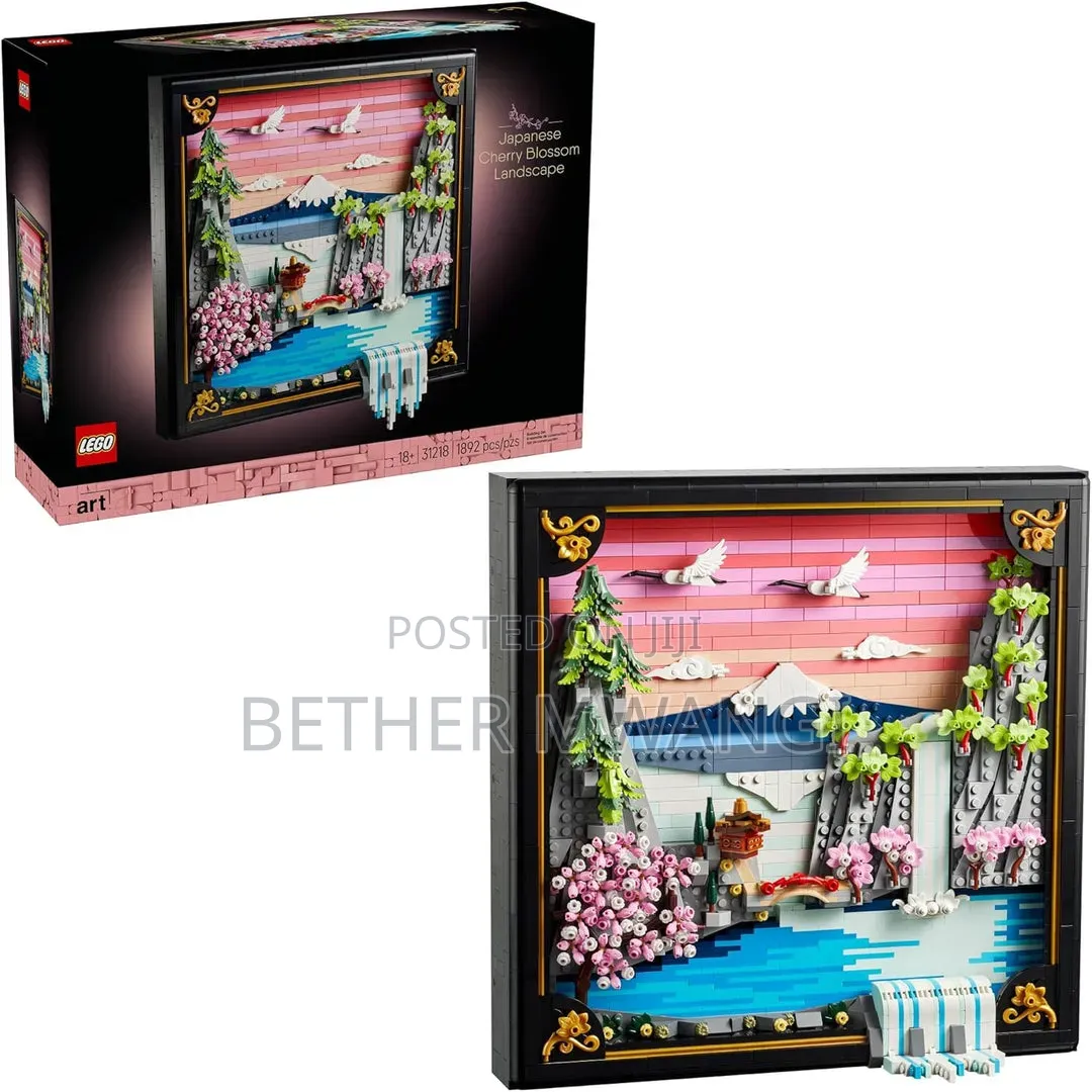 Lego Art Japanese Cherry Blossom Landscape Building
