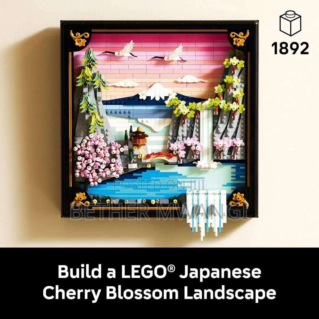 Lego Art Japanese Cherry Blossom Landscape Building