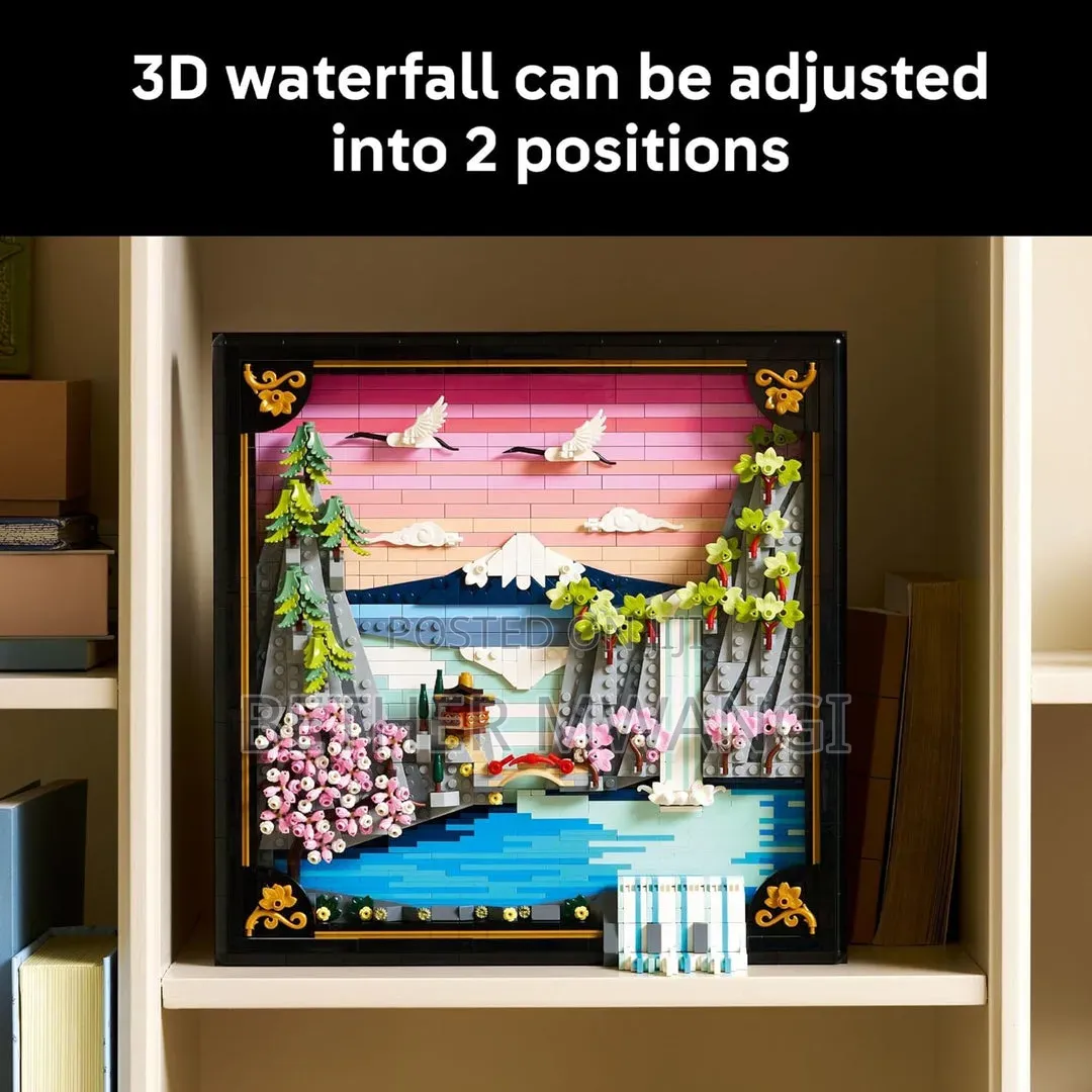 Lego Art Japanese Cherry Blossom Landscape Building