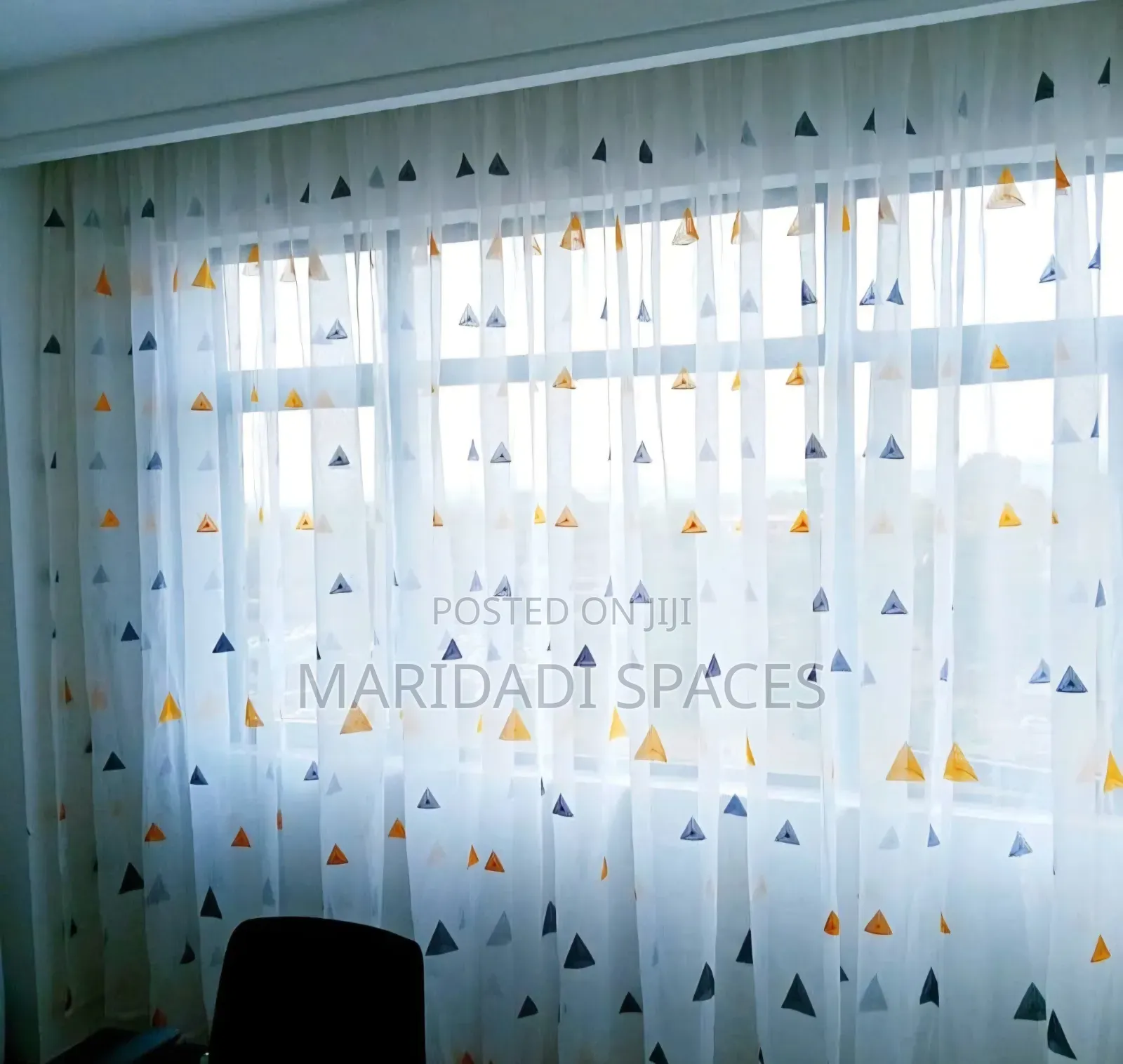 Translucent Multi Flowered Sheer One Piece Sheer for Windows