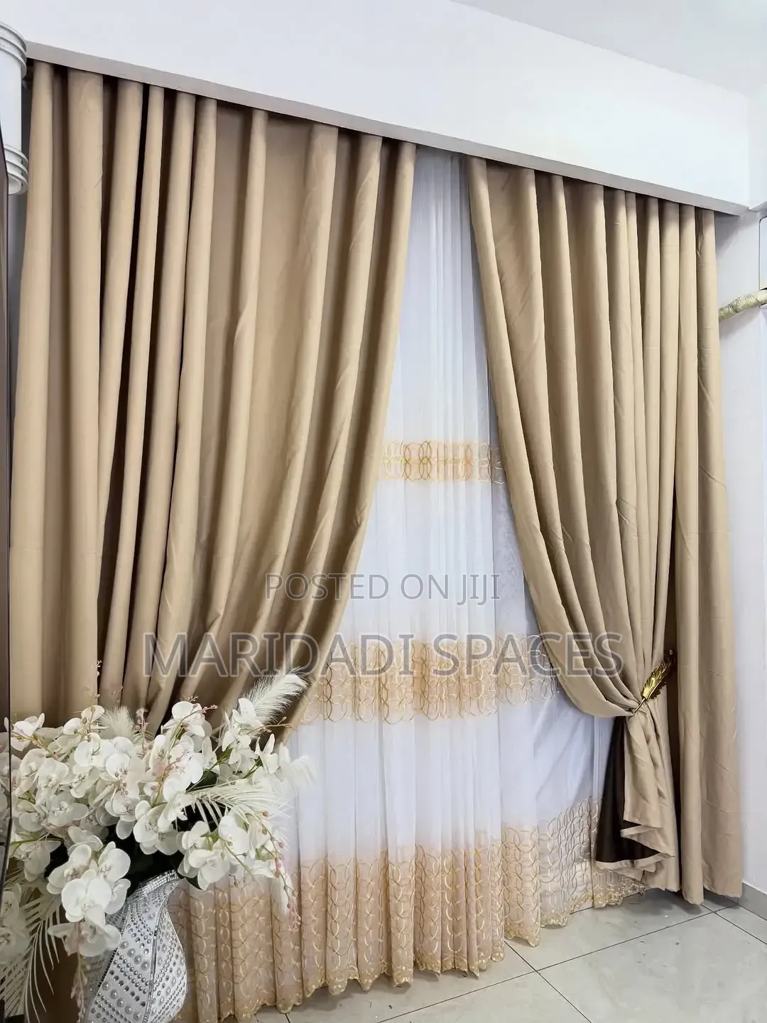 3pcs Quality Curtains With Rings-Ready to Be Installed