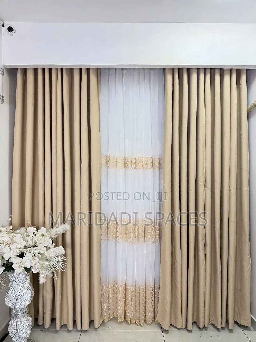 3pcs Quality Curtains With Rings-Ready to Be Installed
