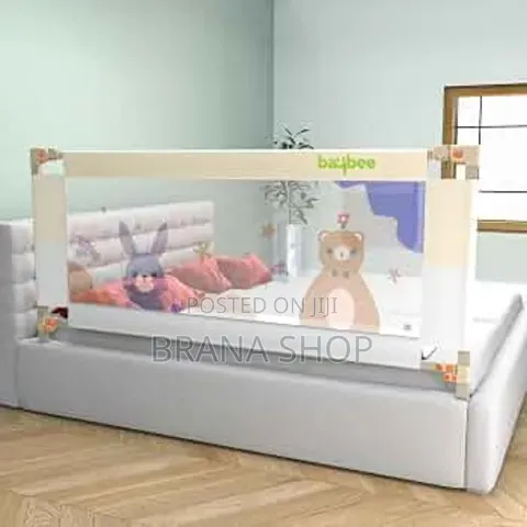 Adjustable Toddler Bed Rail Guard – White 