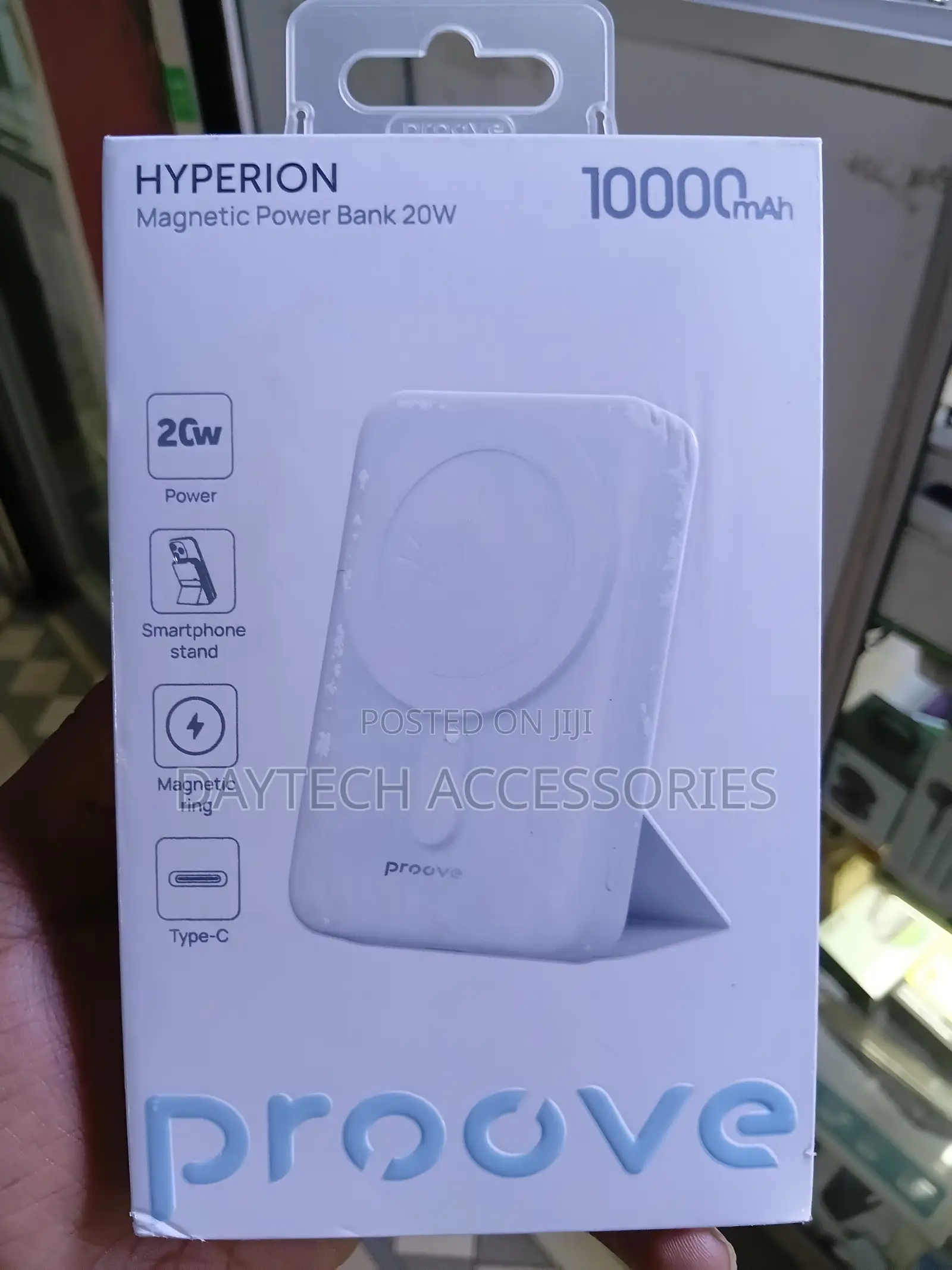 Proove Magnetic Power Bank Hyperion 20W 10000mAh - White Colour