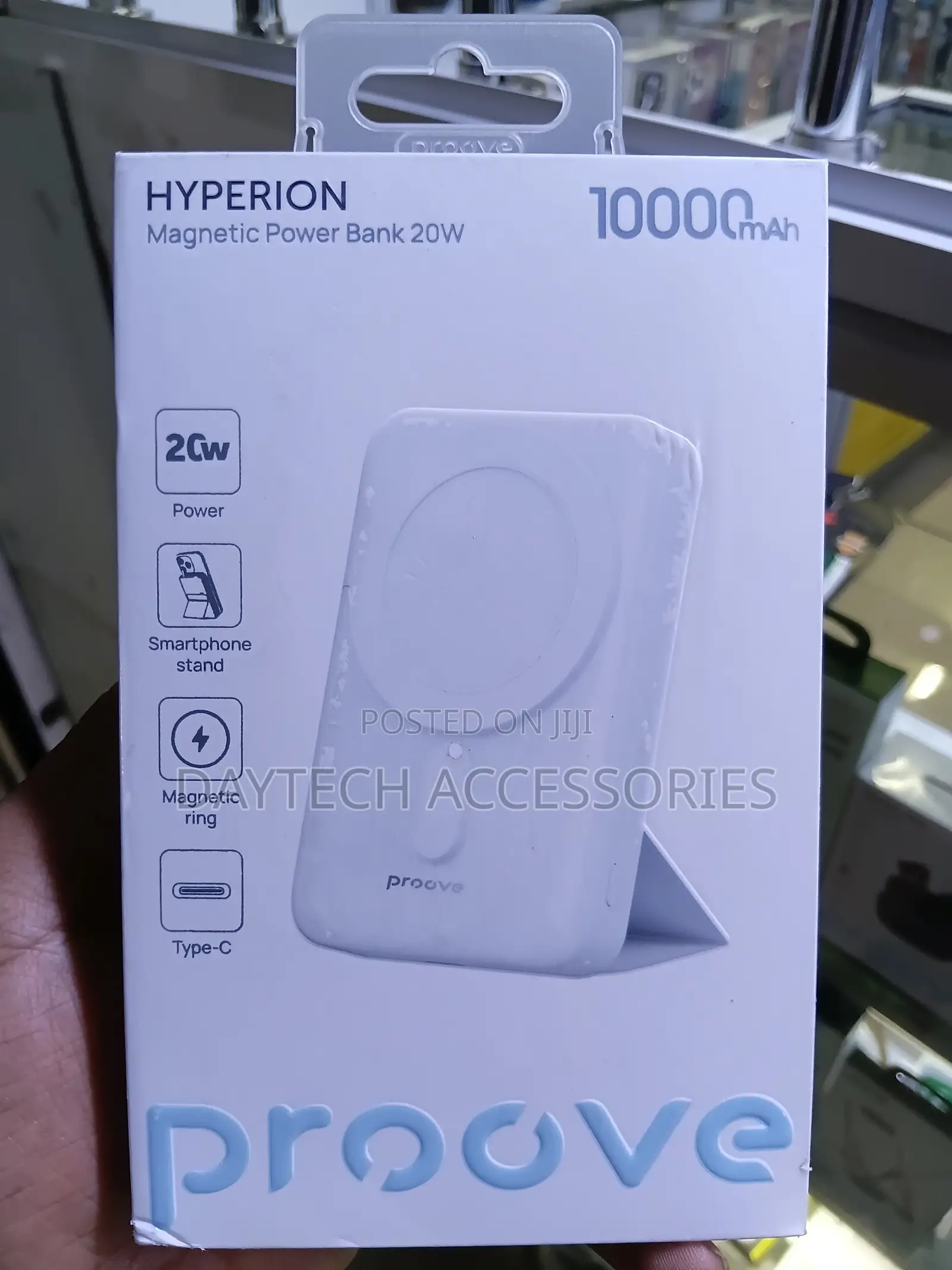 Proove Magnetic Power Bank Hyperion 20W 10000mAh - White Colour