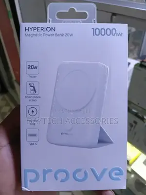 Proove Hyperion Magnetic 10000mAh 20W Power Bank With Stand.