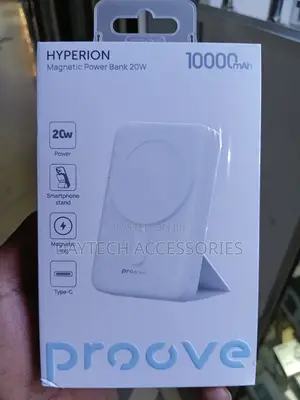 Proove Hyperion Magnetic 10000mAh 20W Power Bank With Stand.