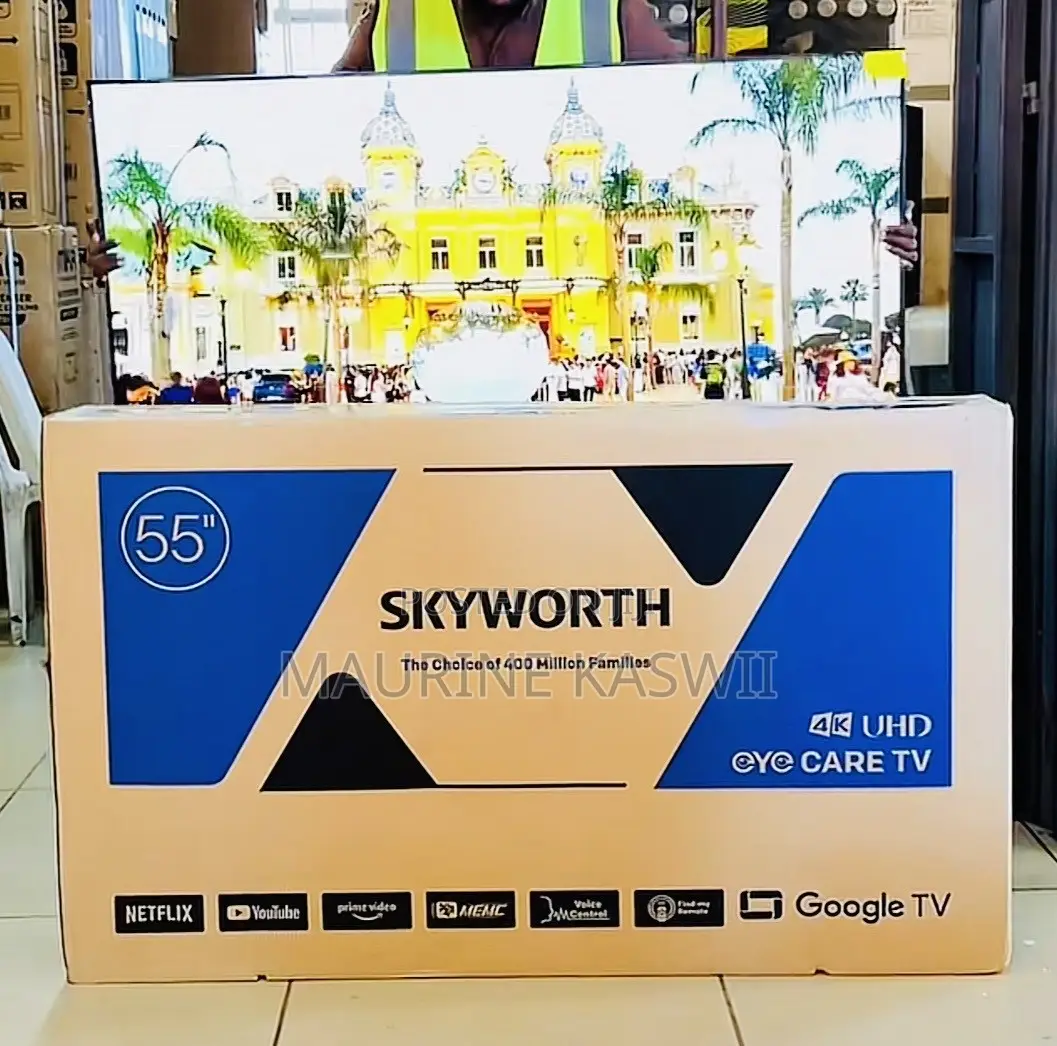 Skyworth Google 55”g6500 TV With Find Remote
