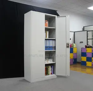 Office Cabinet;2-Door Steel Metallic Storage Cabinet