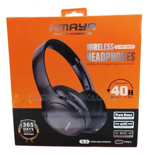 Amaya Wireless Headphones 40H Bass Sound Tuning ANC Noise Cancellation