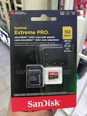 Original Sandisk Extreme PRO 512GB Microsd Card 200mb/S A2 V30.