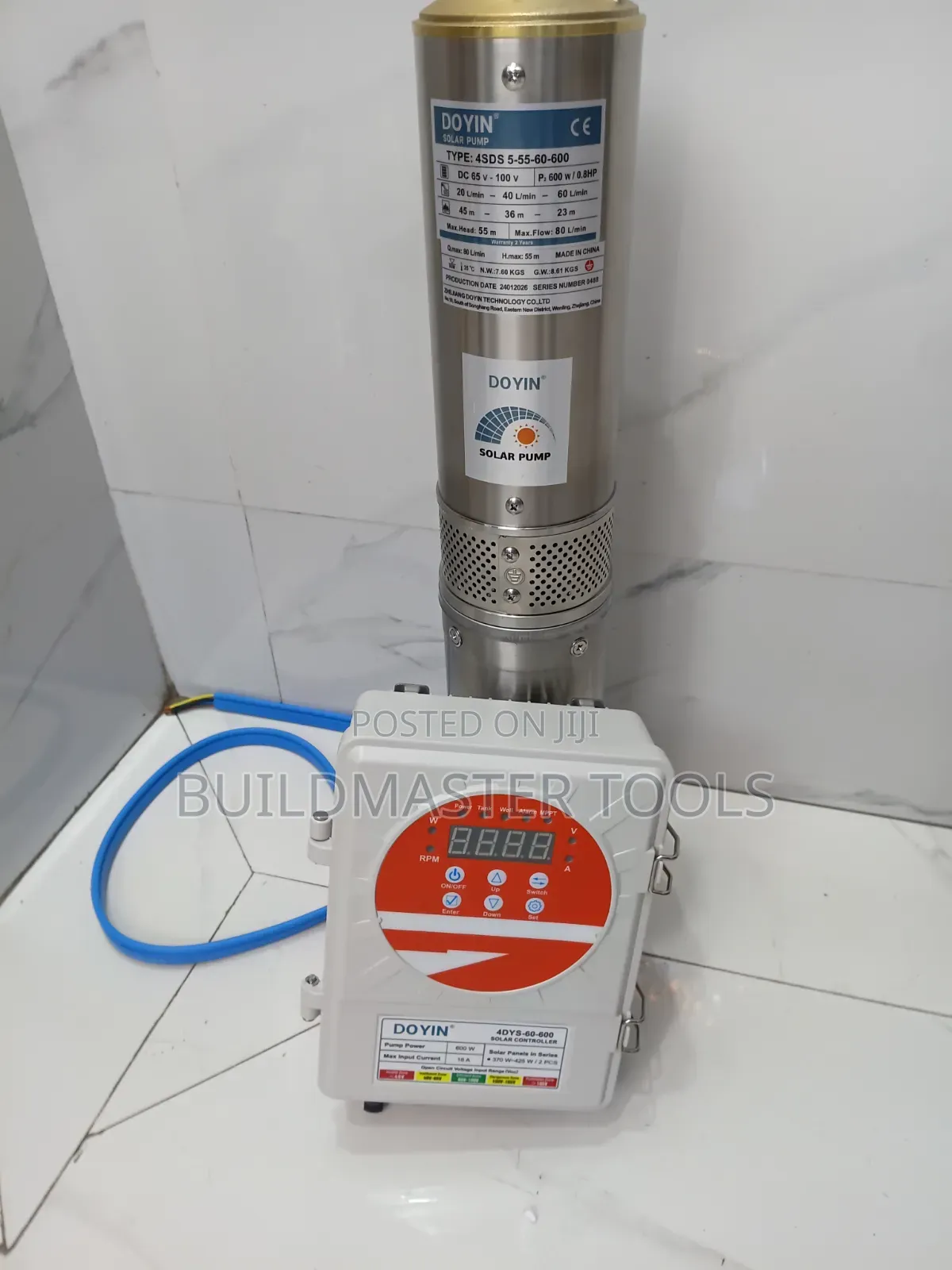 600w Doyin Solar Submersible Water Pump