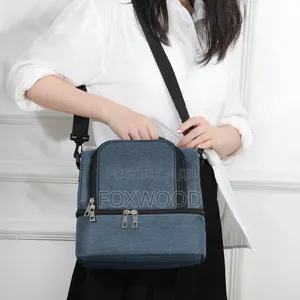 Double Compartment Insulated Lunch Bag