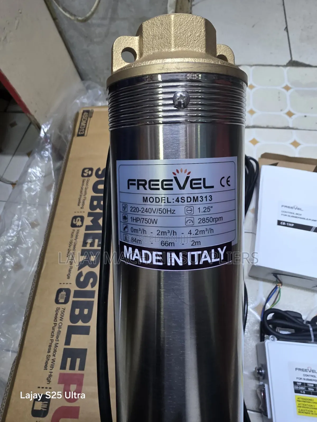 Freevel Model 4SDM313 1 HP (750W) Deep Well Submersible Water Pump