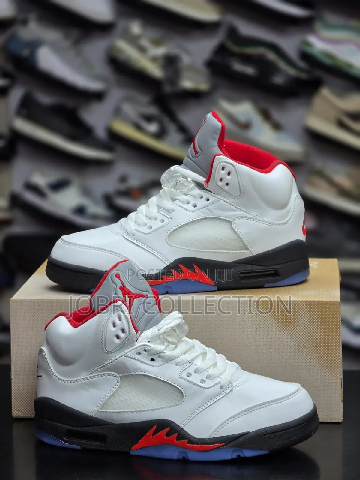 Designer Air Jordan 5 Retro Fire Red Quality Sneakers