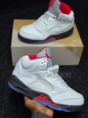 Designer Air Jordan 5 Retro Fire Red Quality Sneakers