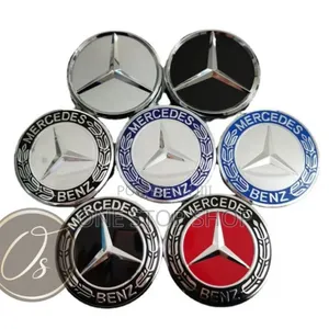Mercedes Benz Wheel Hub Caps With Different Color Textured Details 4pc