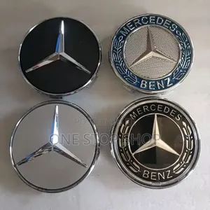 4pc Alloy Rims Mercedes Benz Flat Hood Wheel Hub Caps Emblems