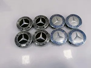 Replacement 4p Mercedes Benz Wheel Hub Caps With Iconic 3-Star Design