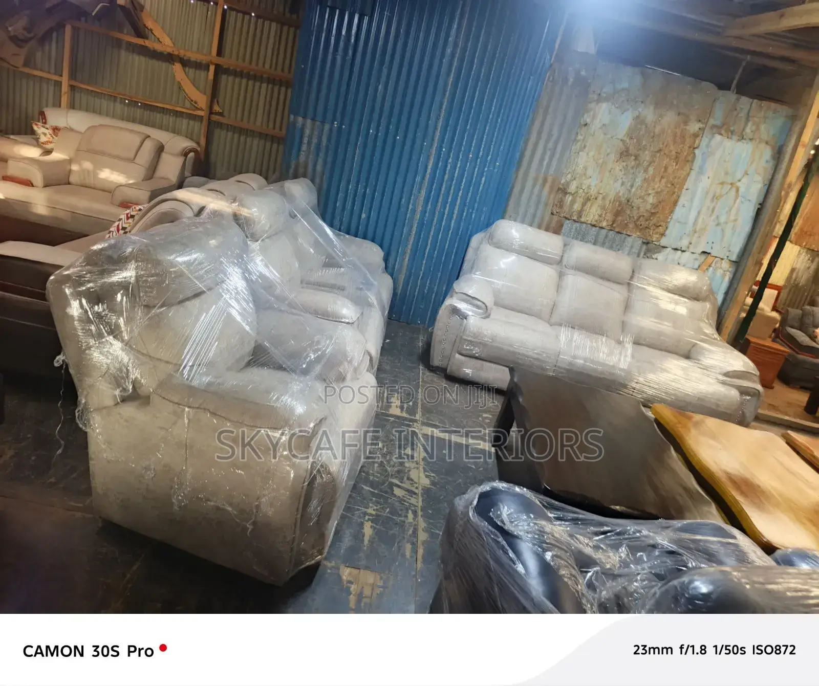 7seater Leather Semi-Recliner