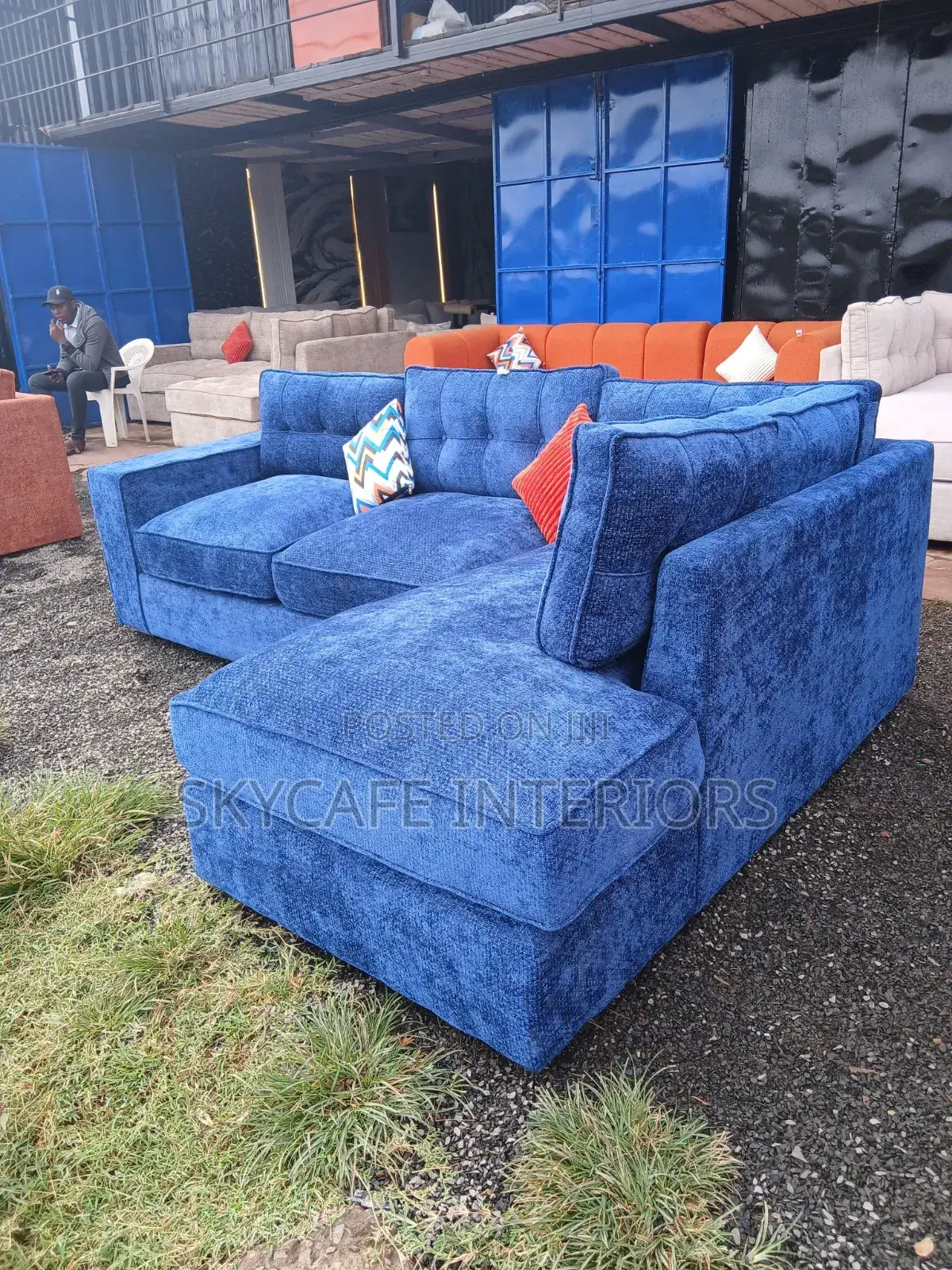 L-Shape Spring Cautioned Seats 5seater