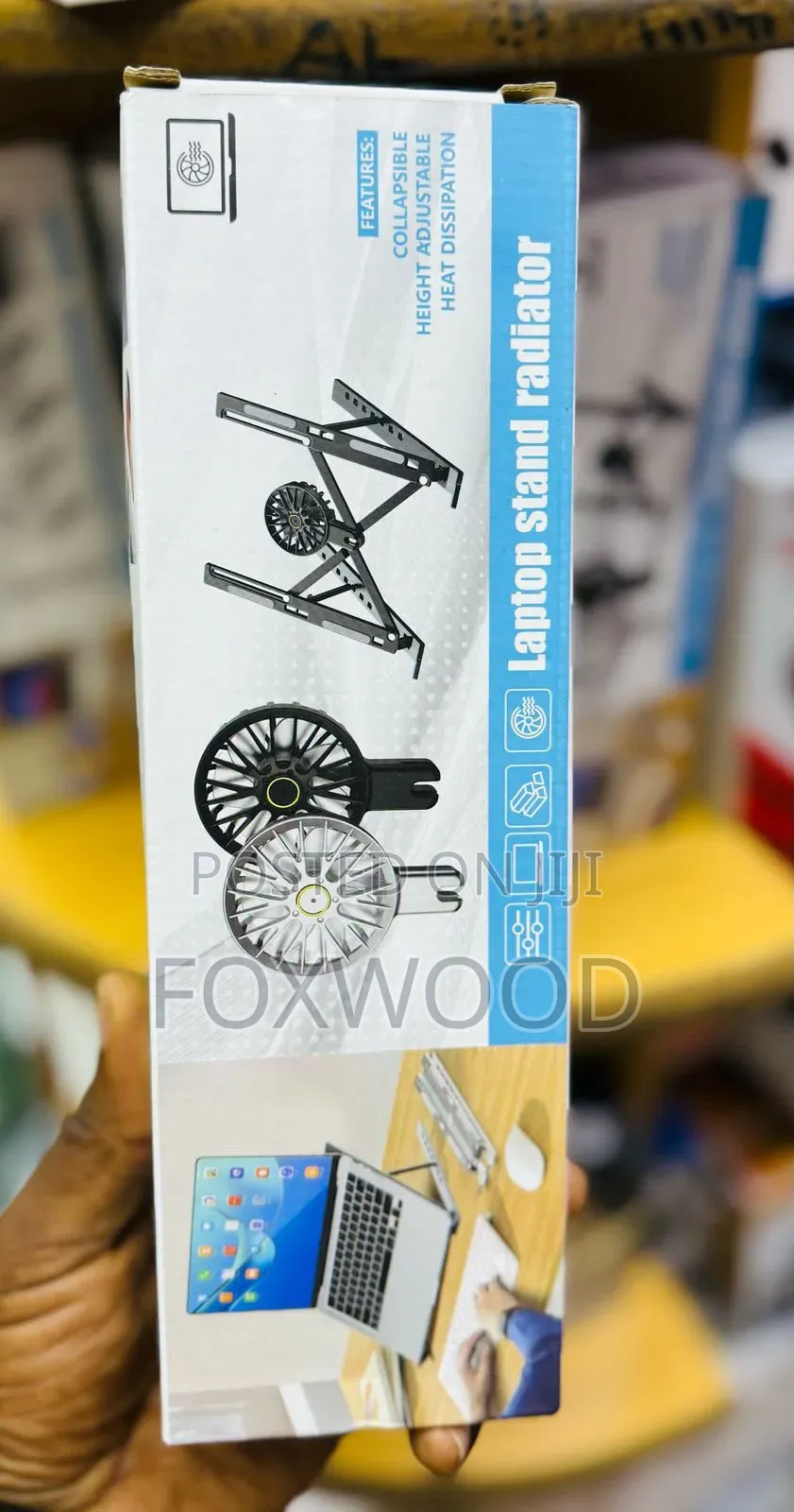 Adjustable Laptop Stand With Cooling Fan