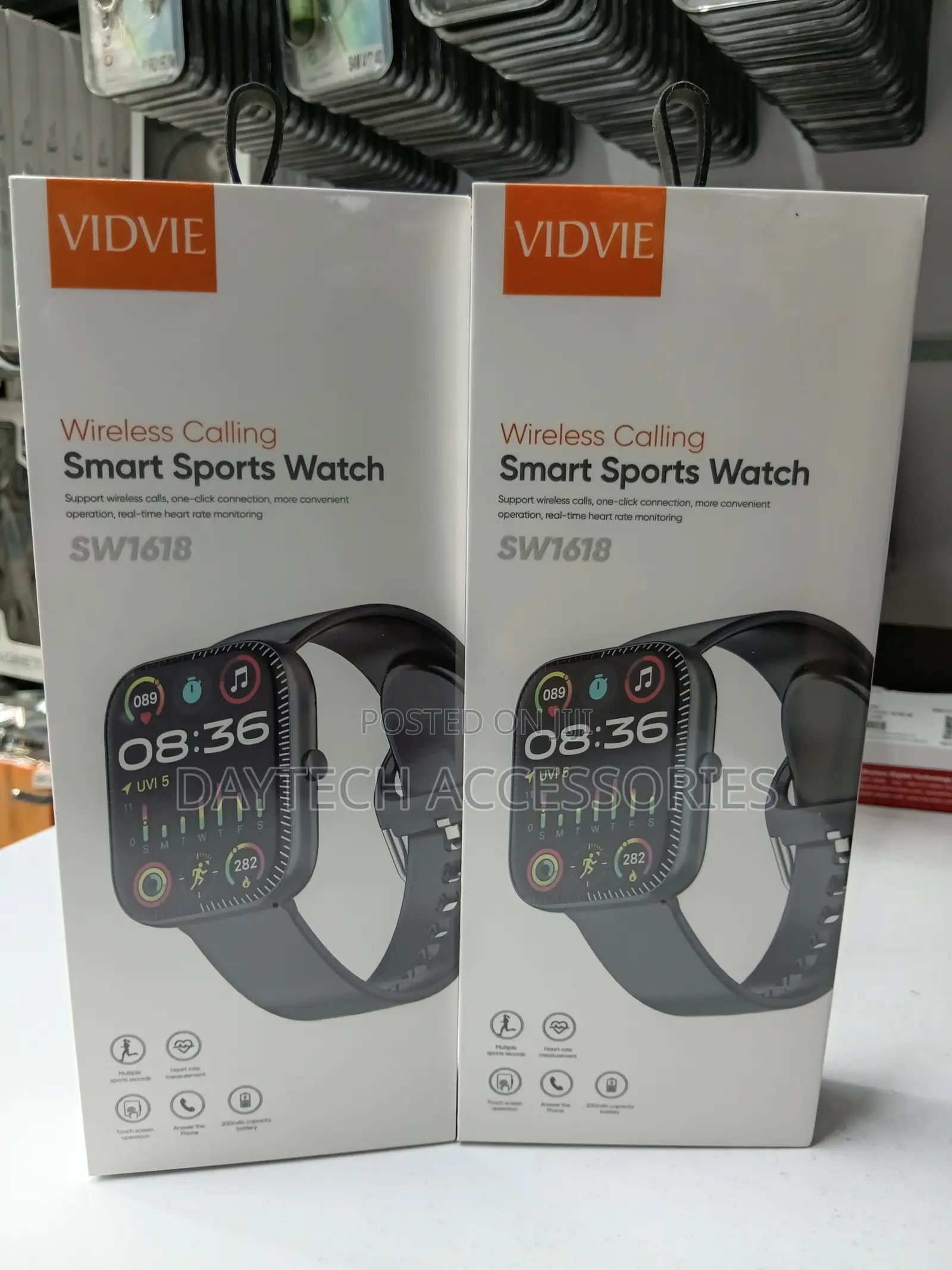 The VIDVIE SW1618 Wireless Calling Smart Sports Watch.