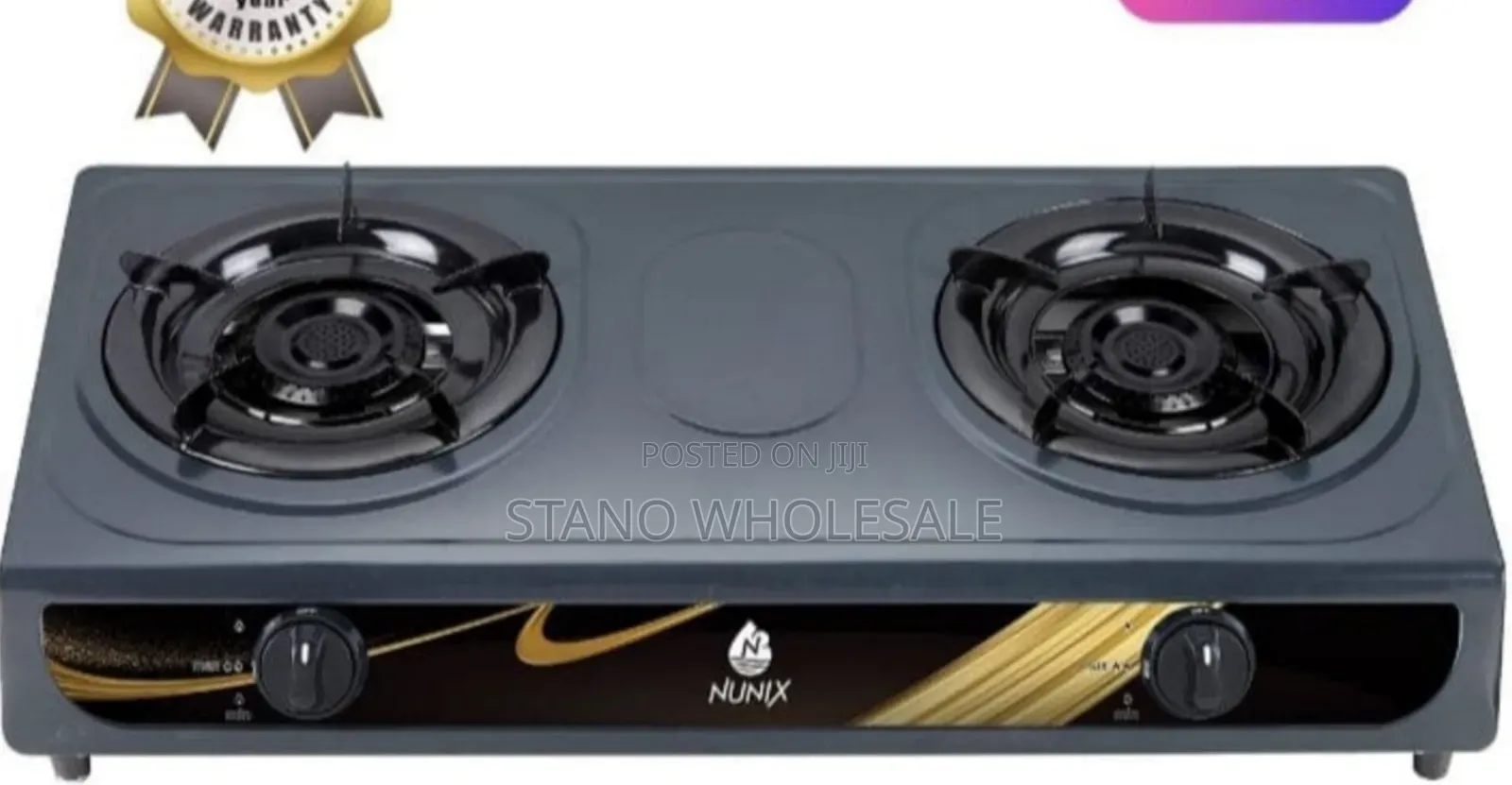 Nunix Stainless 2 Burners