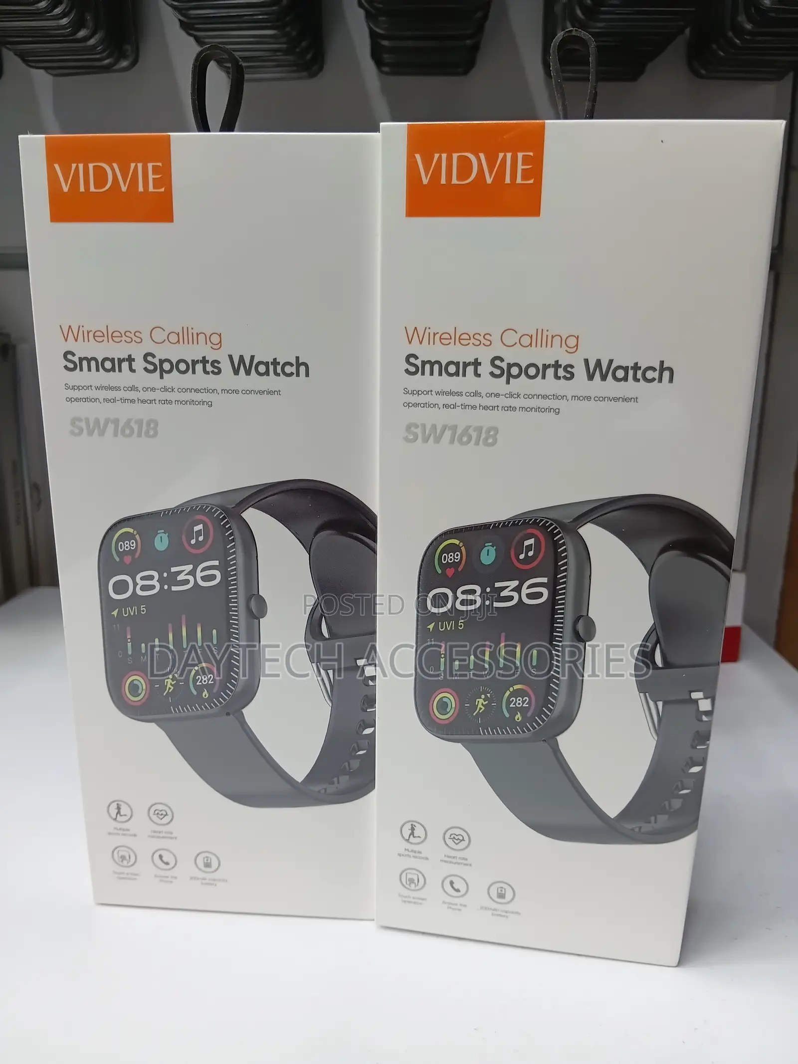 Vidvie SW1618 Wireless-Calling Smart Sports Watch 1.85-Inch Display.