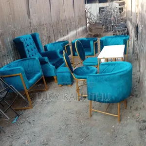 Mixed Salon Equipment of Table Chairs and Stylish Chairs