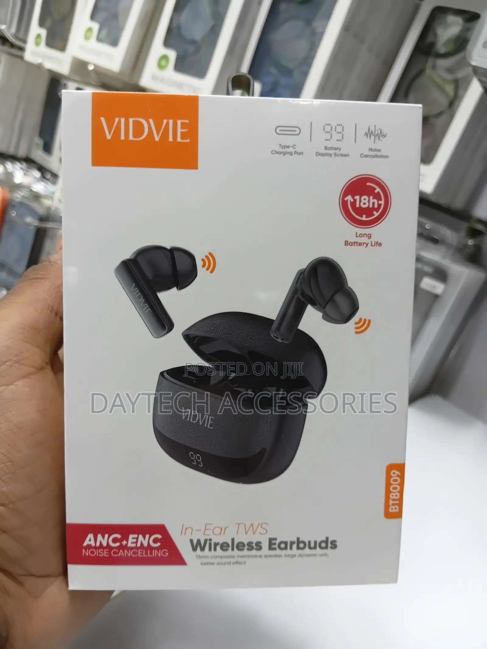 Vidvie BT8009 ANC+ENC 4-Mic Noise Canceling in-Ear TWS Earbuds