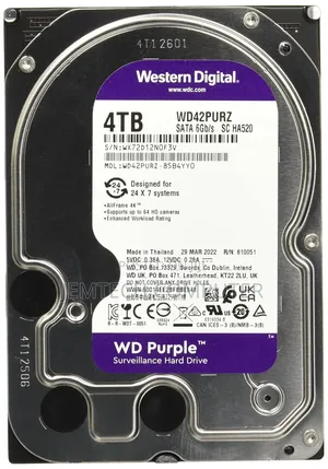 WD Purple 4TB Surveillance Hard Disk 3.5
